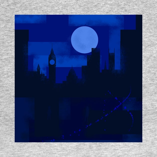 London at Night by Scratch